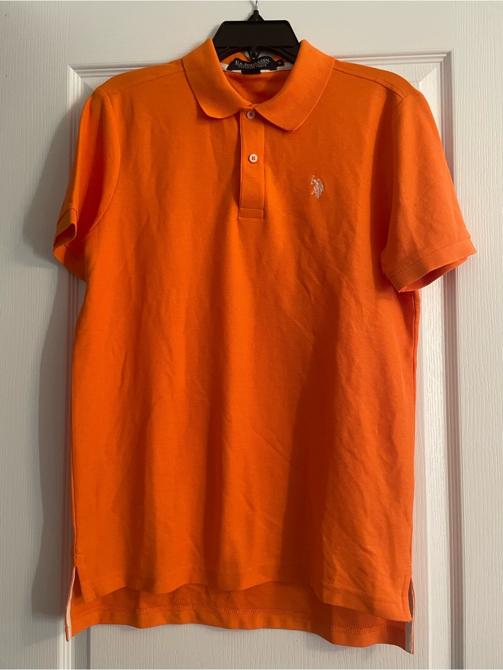 U.S. Polo Assn. Men’s Bright Orange Short-Sleeve Polo